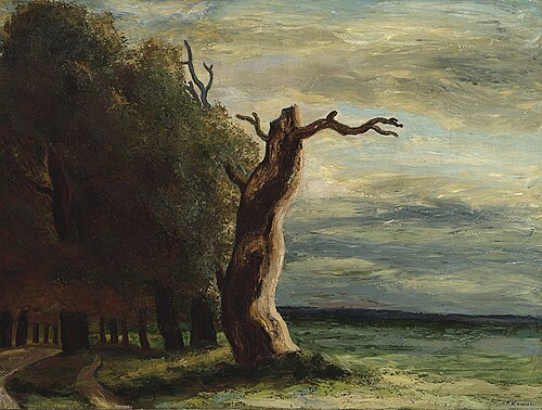 Wilanów landscape (Dry tree), 1930, Felicjan Szczęsny Kowarski