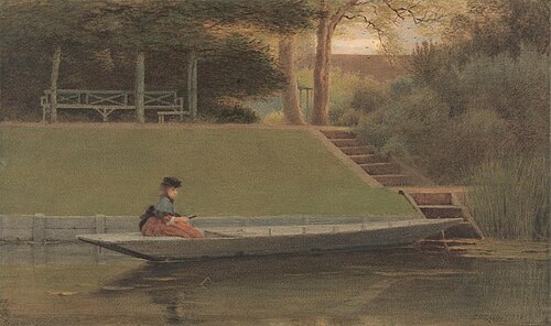 Girl in a Punt, 1859, George Dunlop Leslie