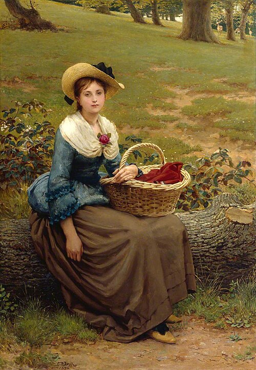 The Lass of Richmond Hill, 1876, George Dunlop Leslie