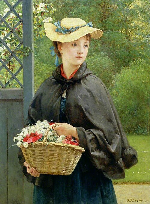 The Gardener's Daughter, 1876, George Dunlop Leslie