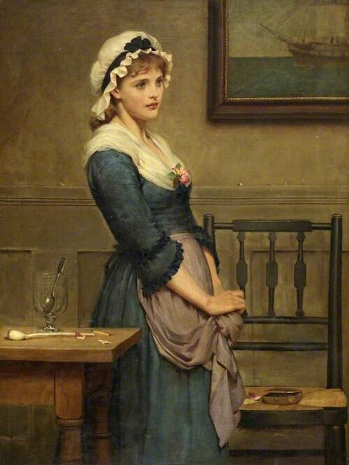 Mollie, 'In silence I stood your unkindness to hear...', 1882, George Dunlop Leslie