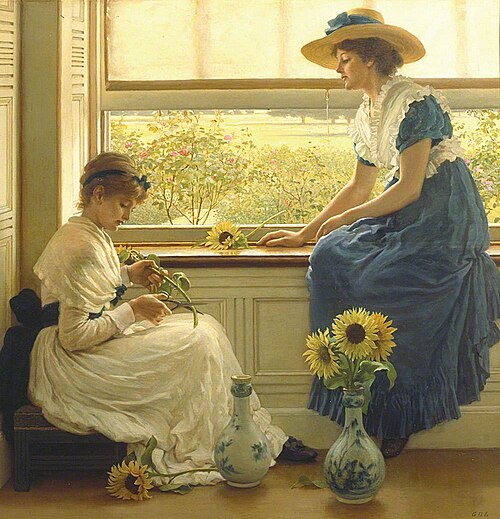 Sun and Moon Flowers, 1889, George Dunlop Leslie