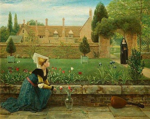 Le Jardin du couvent, 1857, George Dunlop Leslie