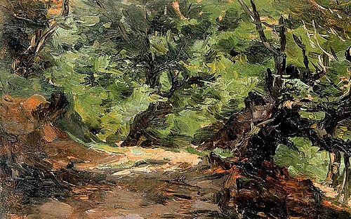 Árboles de Alsasua, 1876, Aureliano de Beruete