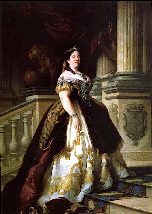 Portrait of Isabella II of Spain (1830-1904), , José Casado del Alisal