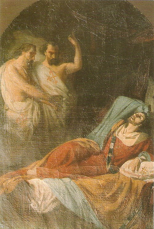 Boceto de los Últimos momentos de Fernando IV el Emplazado, 1859, José Casado del Alisal