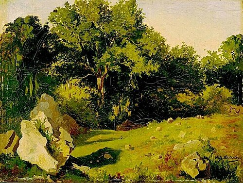 Landscape near Saint-Ange, 1860, Gerard Bilders