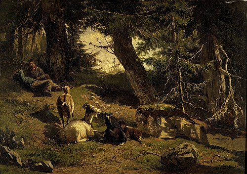 Swiss Landscape, 1860, Gerard Bilders