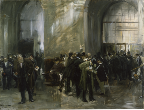 In the Stock Exchange, 1891, Ferdinand Brütt