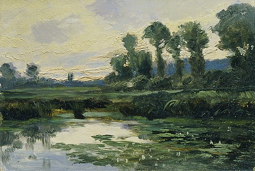 Elbeland (aus der Mappe „16 Ansichten tschechischer Landschaften 'Česka Krajiná'“), 1902, Ferdinand Engelmüller
