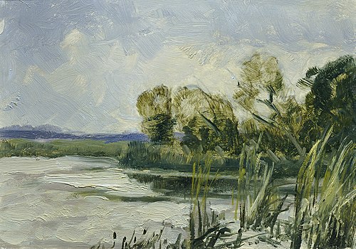 Wittingau (aus der Mappe „16 Ansichten tschechischer Landschaften 'Česka Krajiná'“), 1902, Ferdinand Engelmüller