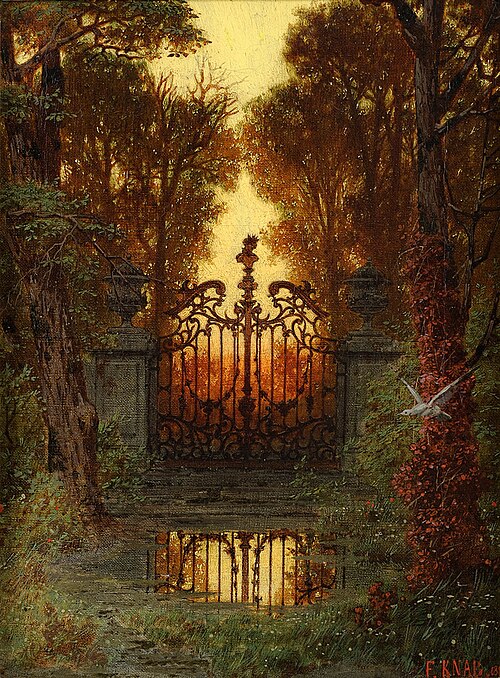 Das Schlossportal., 1881, Ferdinand Knab