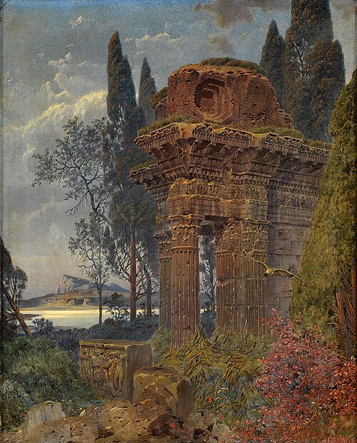 Ruin Landscape, 1888, Ferdinand Knab
