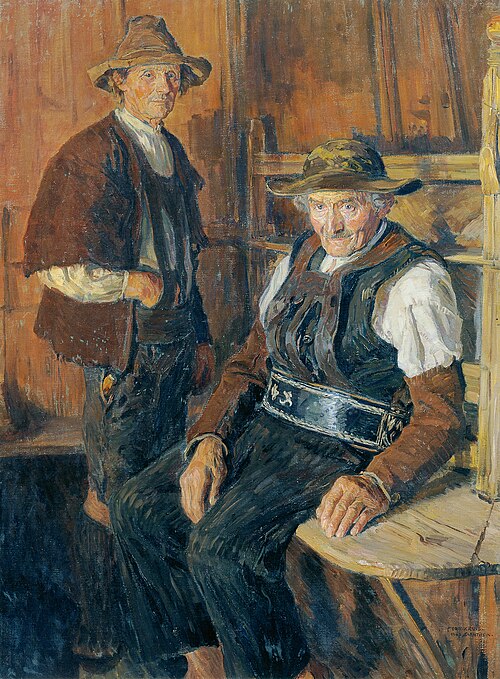 Sarntheiner Bauern, 1907, Ferdinand Kruis