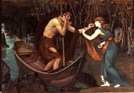 Charon and Psyche, 1883, John Roddam Spencer Stanhope