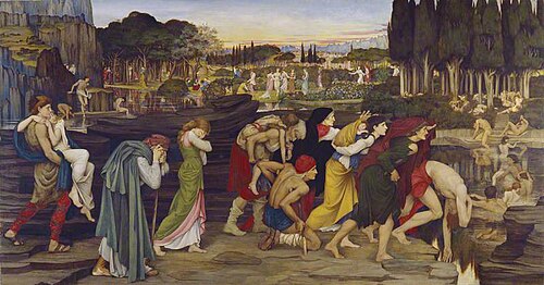 The Waters of Lethe by the Plains of Elysium, 1880, John Roddam Spencer Stanhope