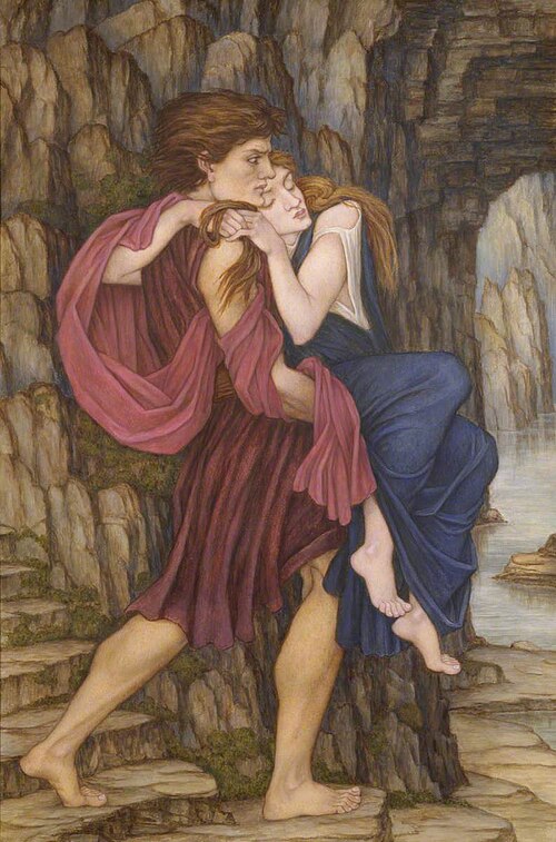 The Rescue, 1880, John Roddam Spencer Stanhope