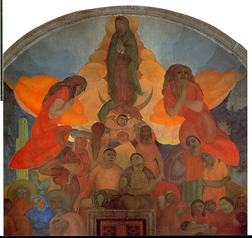 Alegoría a la Virgen de Guadalupe, 1923, Fermín Revueltas