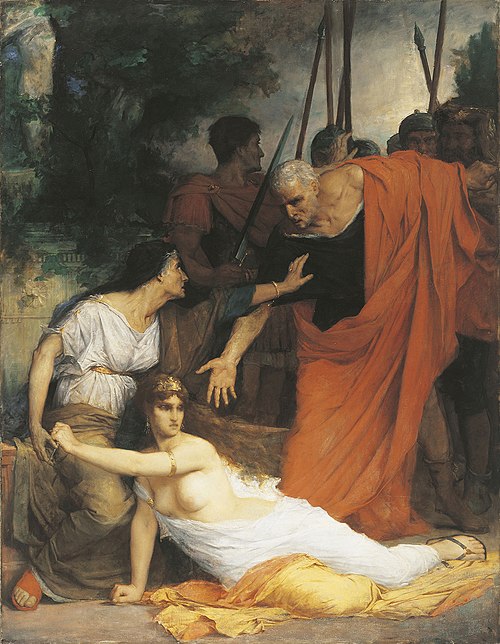 La Mort de Messaline, 1870, Fernand Lematte