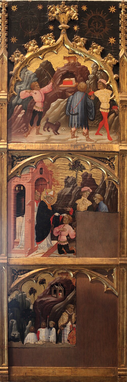 Scènes de la légende de Saint Michel, 1421, Miquel Alcanyís
