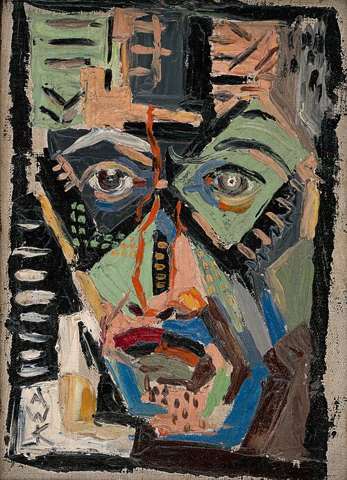 Man's Face, 1927, Arnold Peter Weisz-Kubínčan