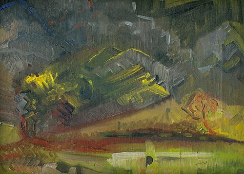 Večerná krajina, 1925, Arnold Peter Weisz-Kubínčan