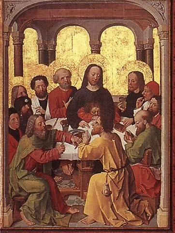 Lyversberg Passion: Last Supper, 1450, Maître de la Passion de Lyversberg