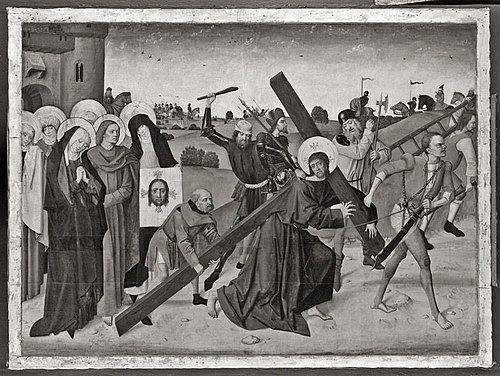 Kreuztragung Christi (Umkreis des Meisters der Georgsleg, , Maître de la Passion de Lyversberg