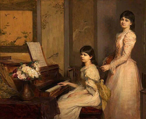 Dorothy and Marjory Lees, 1891, Theodore Blake Wirgman