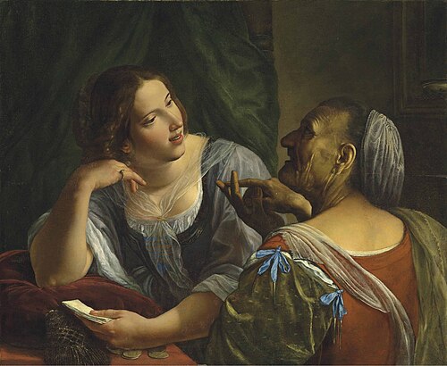 Allegory of Youth and Old Age, 1607, Angelo Caroselli