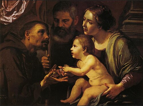 La Sainte Famille, 1620, Angelo Caroselli