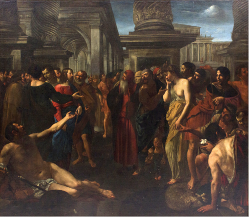 Christ and the adultress, 1630, Angelo Caroselli