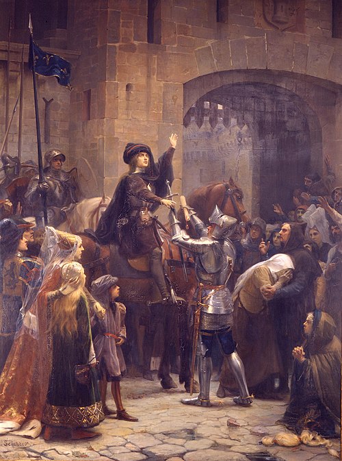 The Departure of Jeanne d'Arc, 1900, Jean-Jacques Scherrer