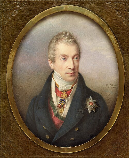Prince Klemens Wenzel Lothar von Metternich (1773–1859), 1822, Friedrich Lieder