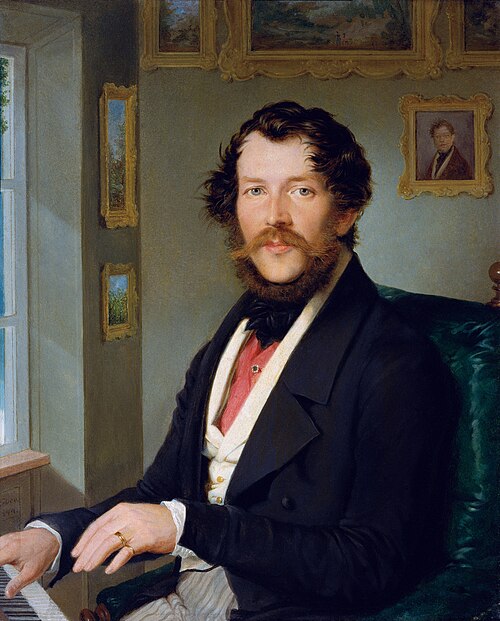 Portrait d'un gentilhomme, 1844, Friedrich Lieder