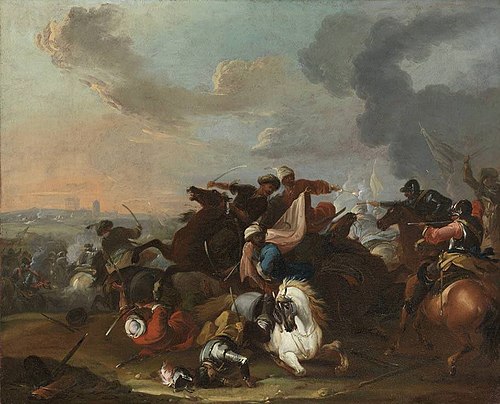 Reitergefecht mit Türken, 1745, Christian Ludwig von Loewenstern