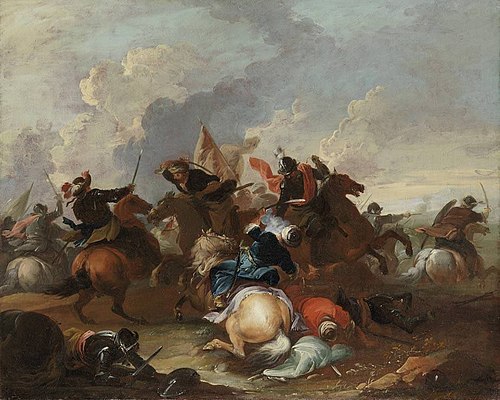 Reitergefecht mit Türken, 1745, Christian Ludwig von Loewenstern