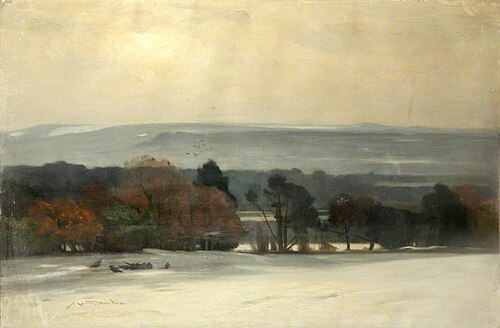 Winter in Surrey, 1916, James Coutts Michie