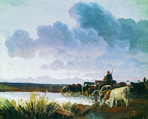 At the Watering Place, 1868, Fiodor Vassiliev