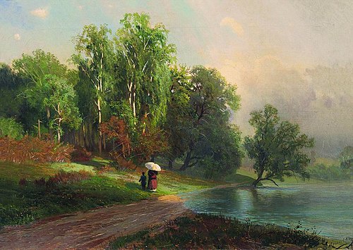 Summer River in Krasnoe Selo, 1870, Fiodor Vassiliev
