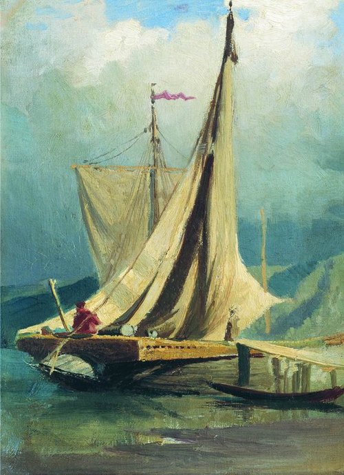Sailboats, 1870, Fiodor Vassiliev
