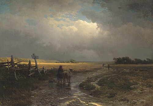 After Rain, Country Track, 1860, Fiodor Vassiliev