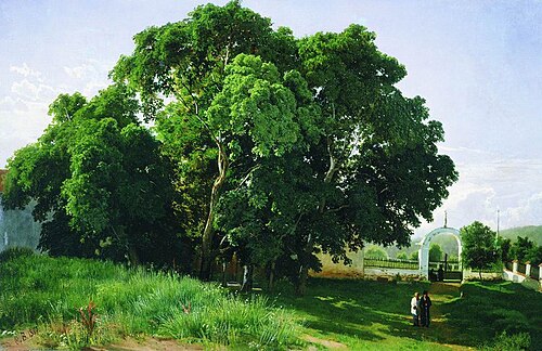 In the Church Yard, Valaam, 1867, Fiodor Vassiliev