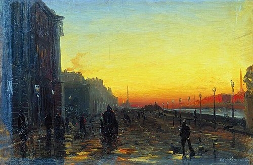 Dawn in St Petersburg, 1800, Fiodor Vassiliev