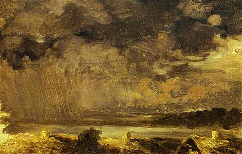 Облака. Село Крестинское, 1867, Fiodor Vassiliev