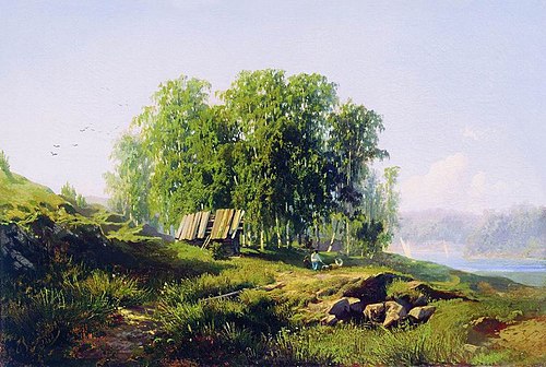 В окрестностях Петербурга, 1868, Fiodor Vassiliev