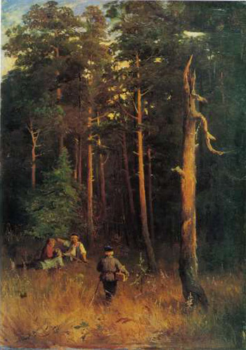 Boys in a pine forest, 1870, Fiodor Vassiliev