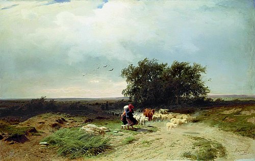 Retour du troupeau, 1868, Fiodor Vassiliev