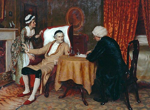 Cut off with a Shilling, 1885, Edmund Leighton