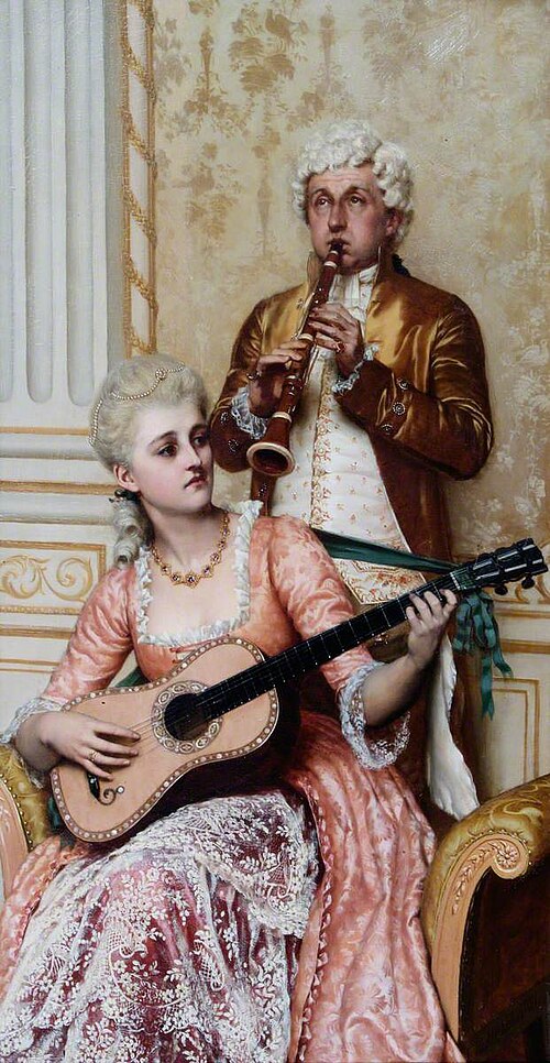 The Rehearsal, 1886, Edmund Blair Leighton